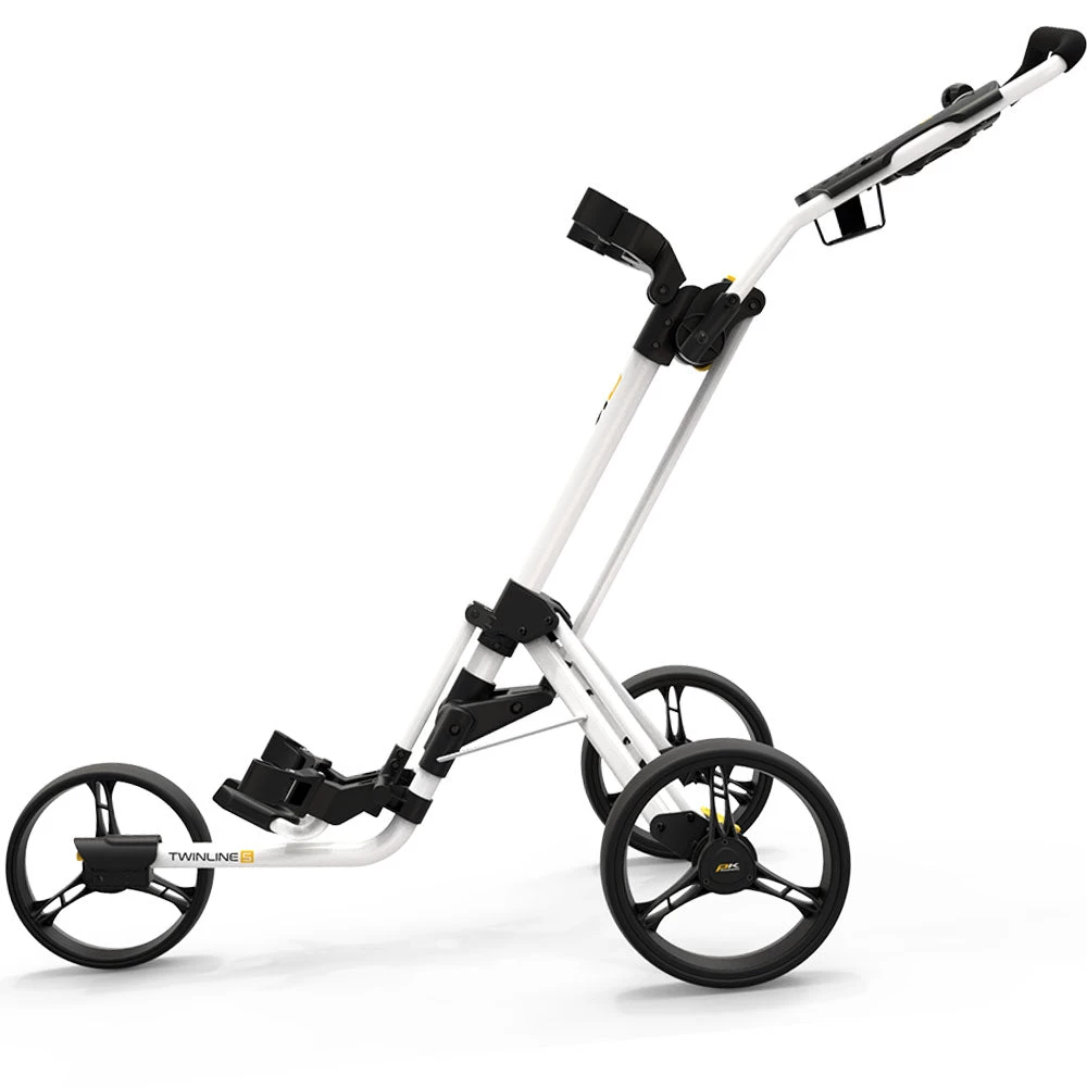 PowaKaddy Twinline 5 Lite 3-Wheel Push Trolley - Polar White 8 PowaKaddy Twinline 5 Lite 3-Wheel Push Trolley - Polar White - Image 6