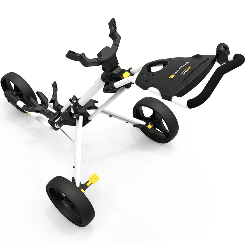 PowaKaddy Twinline 5 Lite 3-Wheel Push Trolley - Polar White 4 PowaKaddy Twinline 5 Lite 3-Wheel Push Trolley - Polar White - Image 2