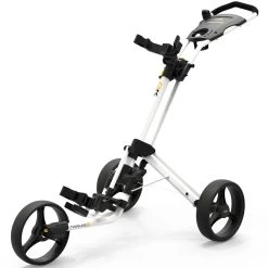 PowaKaddy Twinline 5 Lite 3-Wheel Push Trolley - Polar White