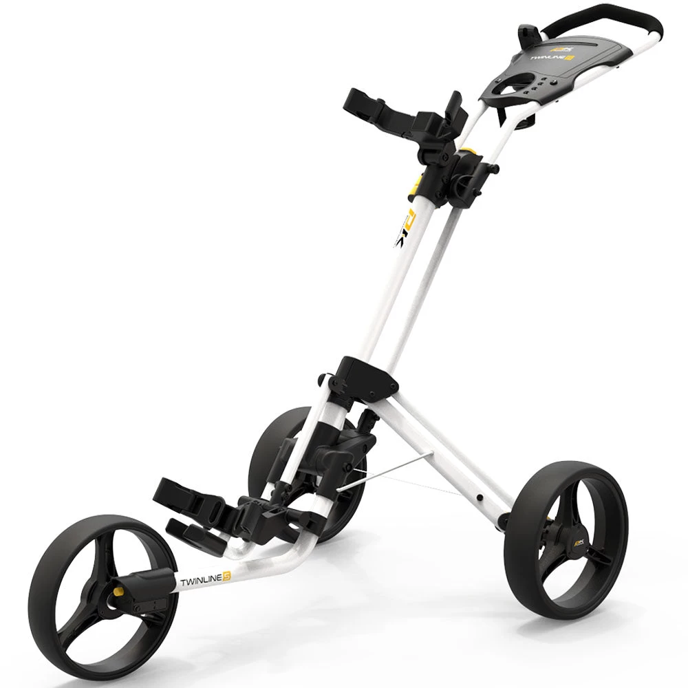 PowaKaddy Twinline 5 Lite 3-Wheel Push Trolley - Polar White 3 PowaKaddy Twinline 5 Lite 3-Wheel Push Trolley - Polar White