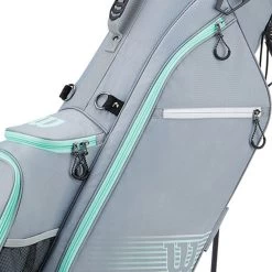 Wilson Staff Wilson Prostaff Stand Bag - Grey/White -GOLF PRO SHOP wilson prostaff carry ladies grey white 3