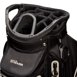 Wilson Staff Exo Dry Waterproof Cart Bag - Staff Red/Black/White -GOLF PRO SHOP wilson staff exo dry cart bag divider 2