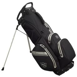Wilson Staff Exo Dry Waterproof Stand Bag - Black/Charcoal/Silver -GOLF PRO SHOP wilson staff exo dry waterproof stand bag blackcharcoalsilver 1