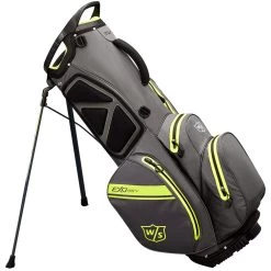 Wilson Staff Exo Dry Waterproof Stand Bag - Charcoal/Citron/Silver -GOLF PRO SHOP wilson staff exo dry waterproof stand bag charcoalcitronsilver 3