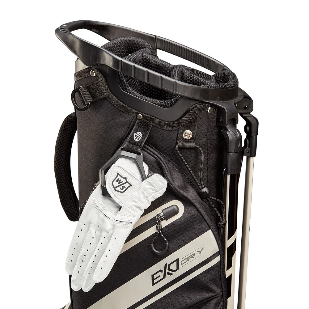 Wilson Staff Exo Dry Waterproof Stand Bag - Charcoal/Citron/Silver - Image 6