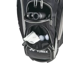 Yonex Cart Bag - Black/Silver -GOLF PRO SHOP yonex cart bag blacksilver 3
