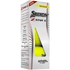 Srixon Z-Star XV 7 Golf Balls - Tour Yellow - 12 Pack -GOLF PRO SHOP z star xv 7 yellow 1