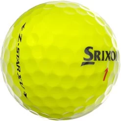 Srixon Z-Star XV 7 Golf Balls - Tour Yellow - 12 Pack -GOLF PRO SHOP z star xv 7 yellow 3