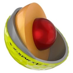 Srixon Z-Star XV 7 Golf Balls - Tour Yellow - 12 Pack -GOLF PRO SHOP z star xv 7 yellow 4